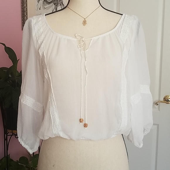 Olsenboye Tops - Olsenboye Gypsy boho peasant top S